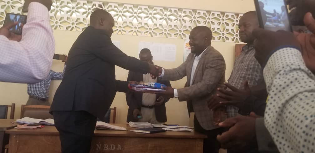 Mr kiyimba Paul receives office at Nawanyago